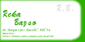 reka bazso business card